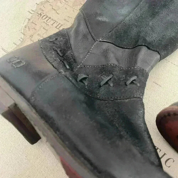 Bed Stu Midge Western Boots Cobbler Series Knee High Leather  Black 39 EUC - Picture 7 of 15